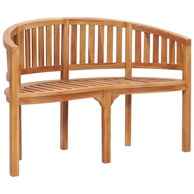 Casa si Gradina - Gradina si terasa - Mobilier exterior - Seturi mobila gradina - Set mobilier gradina tip banana, 4 piese, lemn masiv de tec, mărime 120x52x86 cm - Infinity.ro