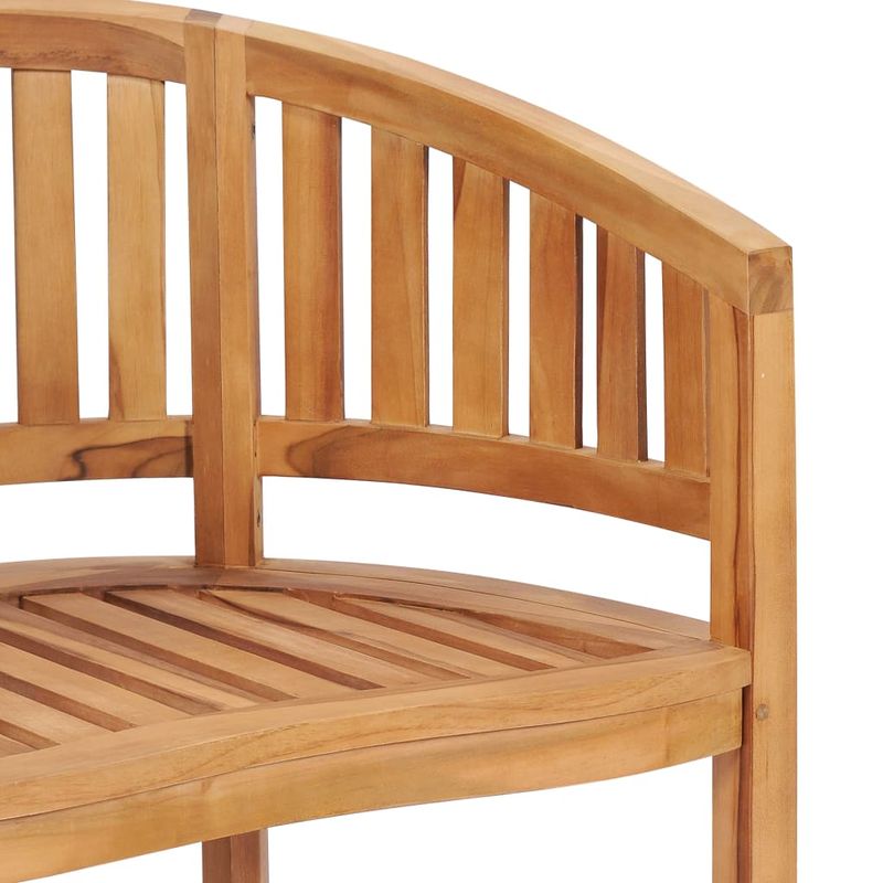 Casa si Gradina - Gradina si terasa - Mobilier exterior - Seturi mobila gradina - Set mobilier gradina tip banana, 4 piese, lemn masiv de tec, mărime 120x52x86 cm - Infinity.ro