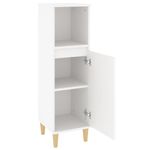 Casa si Gradina - Mobilier - Mobilier baie - Comode baie - Dulap de baie, alb, 30x30x100 cm, lemn prelucrat - Infinity.ro