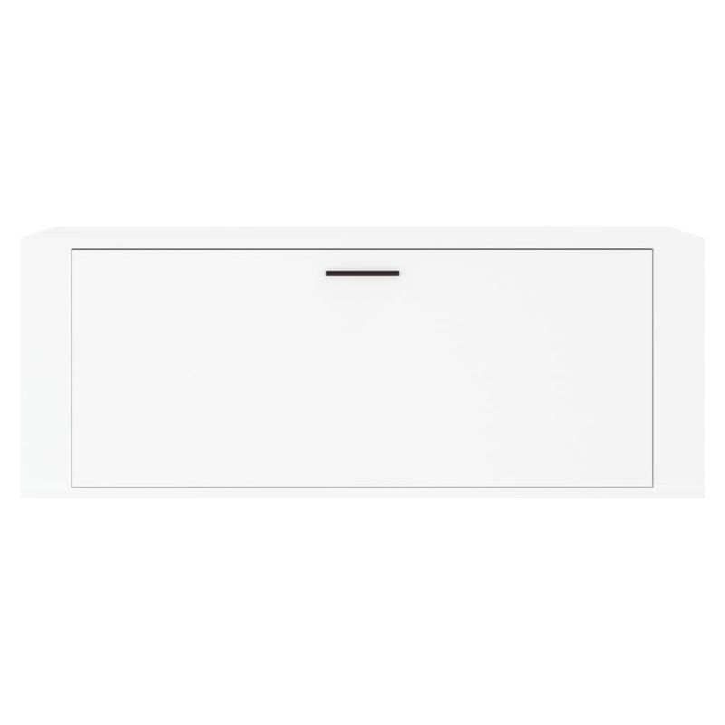 Casa si Gradina - Mobilier - Organizare si depozitare - Organizator incaltaminte - Pantofar de perete, alb, 100x35x38 cm, lemn compozit - Infinity.ro