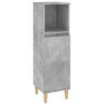 Casa si Gradina - Mobilier - Seturi de mobilier - Seturi baie - Dulap de baie, gri beton, 30x30x100 cm, lemn prelucrat - Infinity.ro