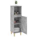 Casa si Gradina - Mobilier - Seturi de mobilier - Seturi baie - Dulap de baie, gri beton, 30x30x100 cm, lemn prelucrat - Infinity.ro