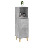 Casa si Gradina - Mobilier - Seturi de mobilier - Seturi baie - Dulap de baie, gri beton, 30x30x100 cm, lemn prelucrat - Infinity.ro