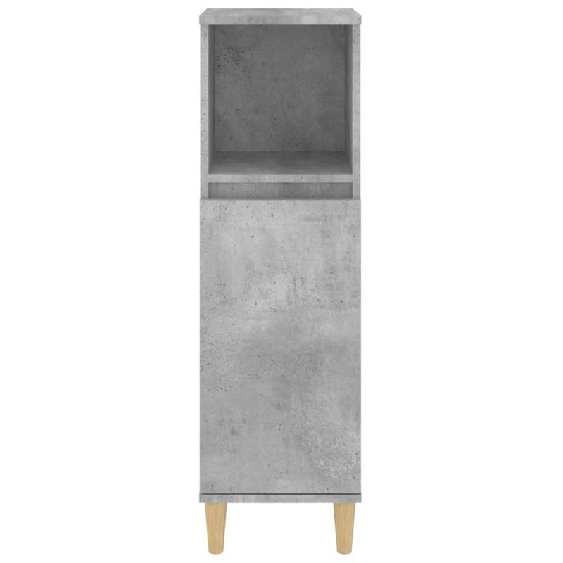 Casa si Gradina - Mobilier - Seturi de mobilier - Seturi baie - Dulap de baie, gri beton, 30x30x100 cm, lemn prelucrat - Infinity.ro