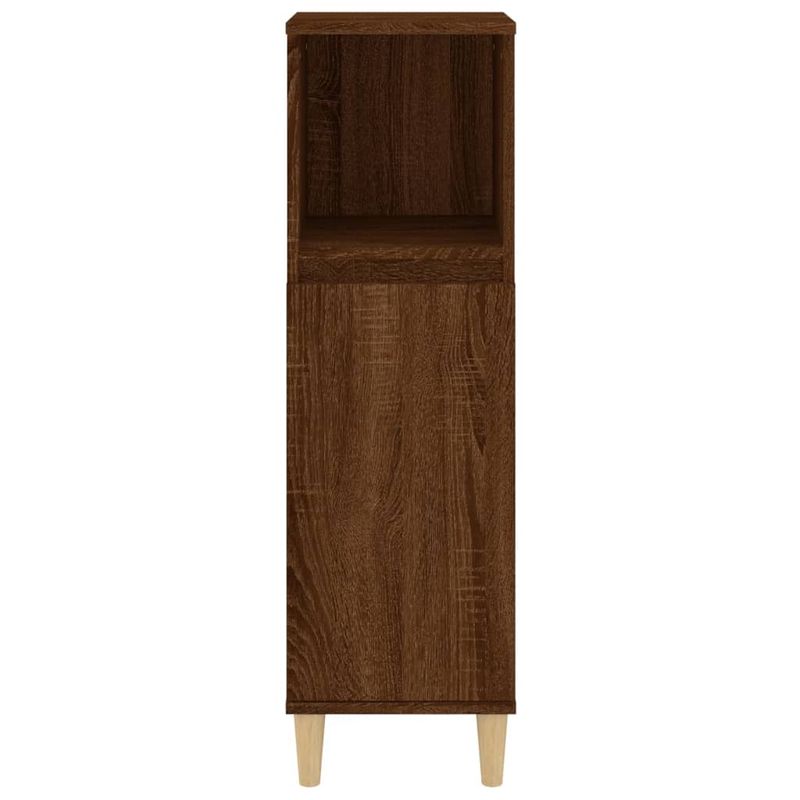 Casa si Gradina - Mobilier - Seturi de mobilier - Seturi baie - Dulap de baie, stejar maro, 30x30x100 cm, lemn prelucrat - Infinity.ro
