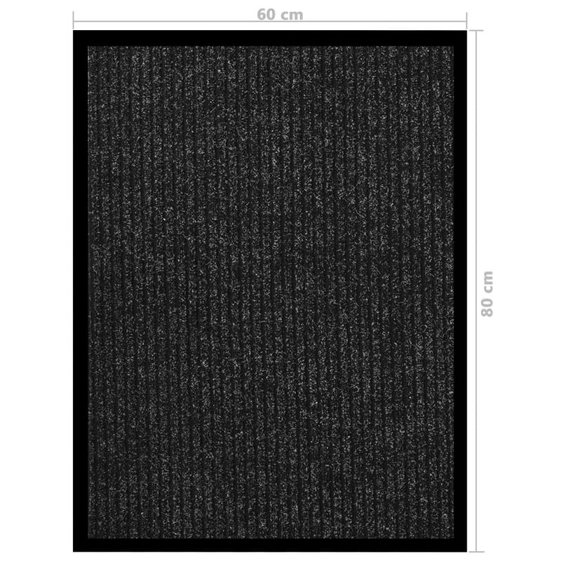 Casa si Gradina - Textile si covoare - Covoare - Covorase intrare - Covoras intrare, antracit cu dungi, 60x80 cm - Infinity.ro