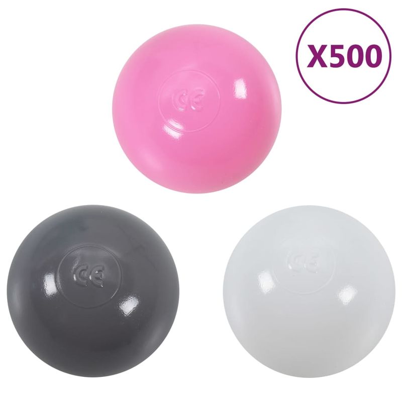 Jucarii, Copii si Bebe - Jucarii si jocuri - Jucarii de exterior - Spatii de joaca si accesorii - Bile de joc, colorate, 500 buc., roz - Infinity.ro