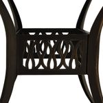 Casa si Gradina - Gradina si terasa - Mobilier exterior - Seturi mobila gradina - Set mobilier bistro, 3 piese, bronz, aluminiu turnat - Infinity.ro