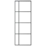 Casa si Gradina - Constructii - Usi interior, exterior si garaj - Usi garaj - Usa glisanta, negru, 76x205 cm, sticla ESG si aluminiu - Infinity.ro