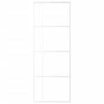 Casa si Gradina - Constructii - Usi interior, exterior si garaj - Usi garaj - Usa glisanta, alb, 76x205 cm, sticla mata ESG si aluminiu - Infinity.ro