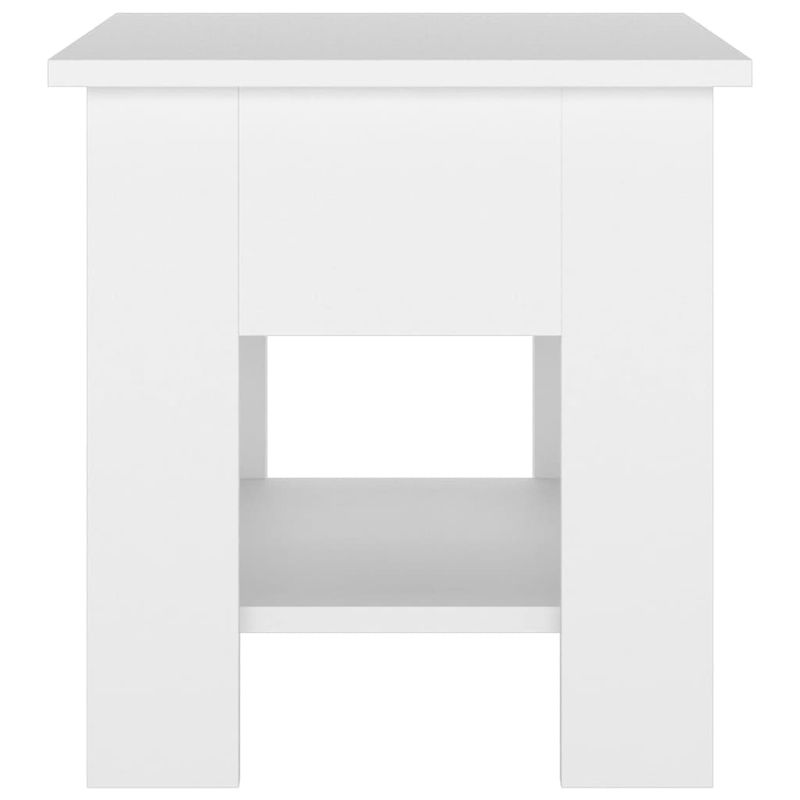 Casa si Gradina - Mobilier - Mese si birouri - Masute de cafea - Masuta de cafea, alb, 40x40x42 cm, lemn prelucrat - Infinity.ro