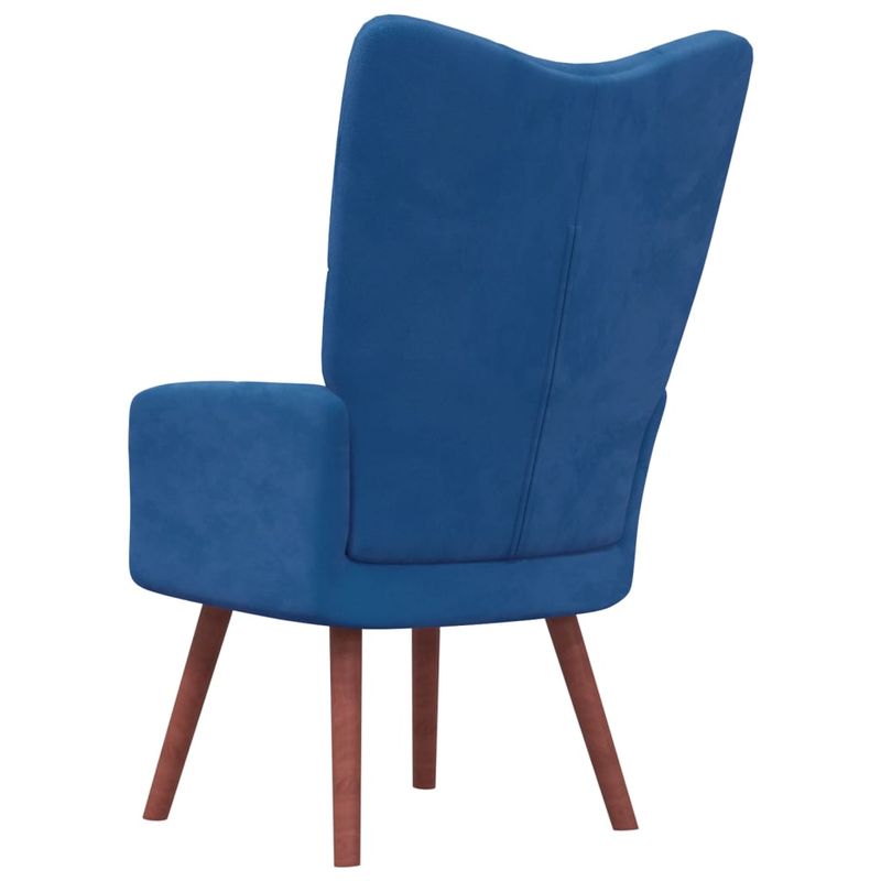 Casa si Gradina - Mobilier - Scaune si fotolii - Scaune - Scaun de relaxare, albastru, catifea - Infinity.ro
