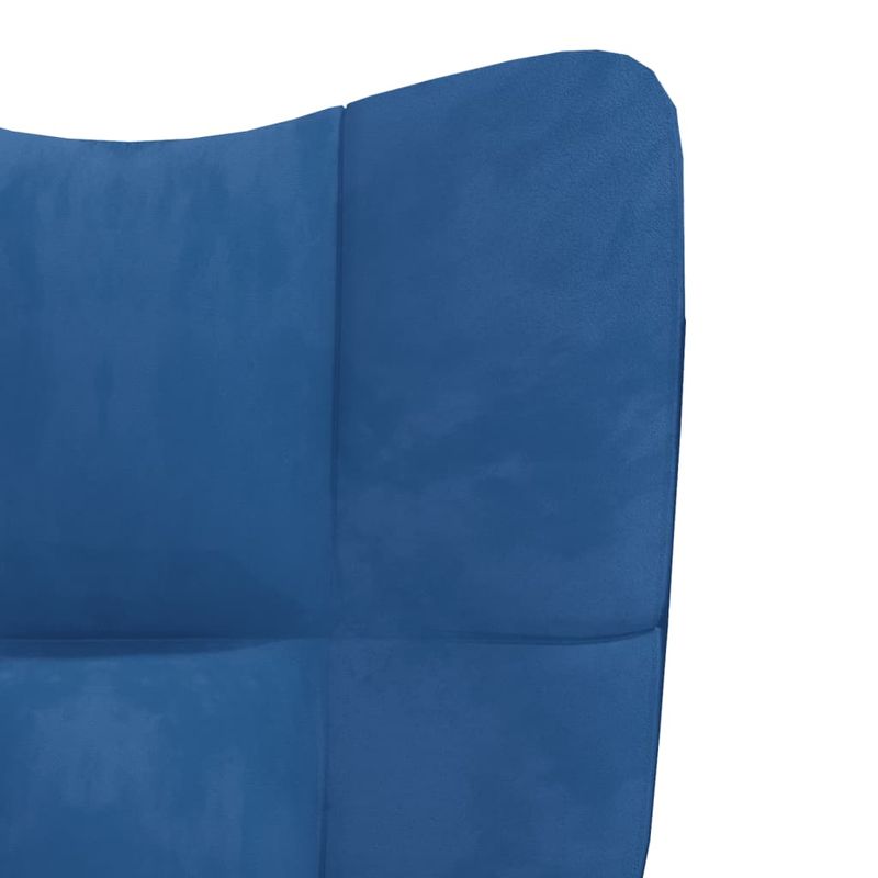 Casa si Gradina - Mobilier - Scaune si fotolii - Scaune - Scaun de relaxare, albastru, catifea - Infinity.ro