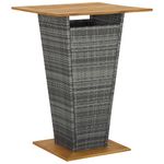 Casa si Gradina - Gradina si terasa - Mobilier exterior - Seturi mobila gradina - Set mobilier bar de gradina cu perne, 5 piese, gri, poliratan - Infinity.ro