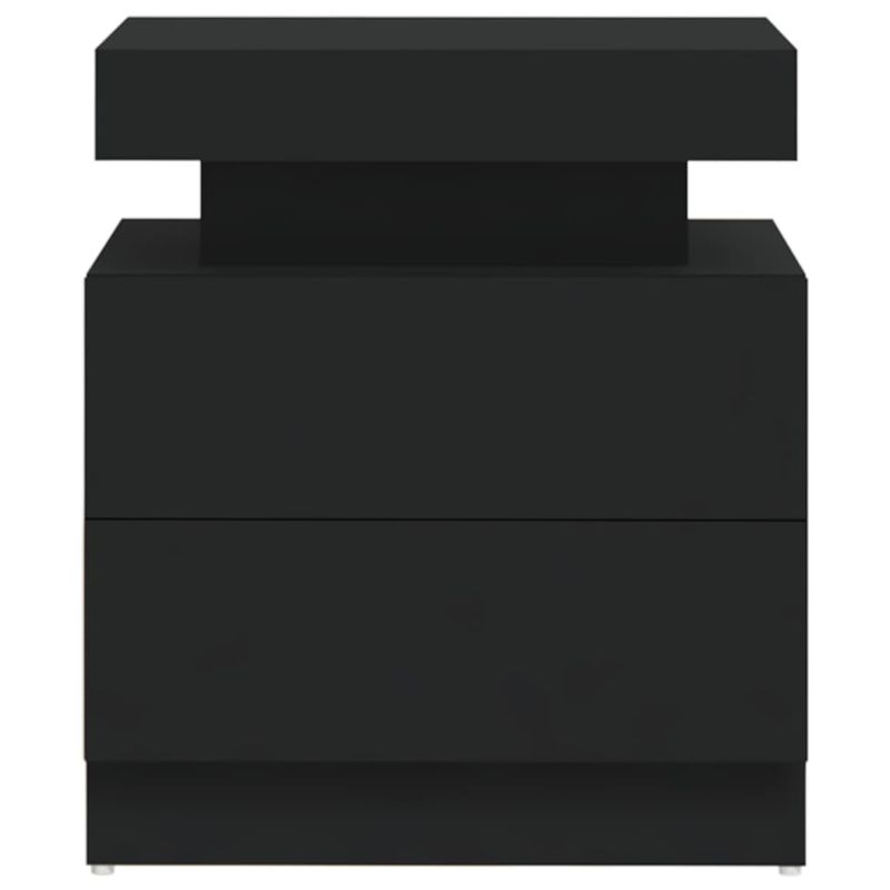 Casa si Gradina - Mobilier - Comode si corpuri - Noptiere - Dulap noptiera, negru, 45x35x52 cm, lemn prelucrat - Infinity.ro