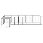 Petshop - Accesorii petshop - Culcusuri si custi - Custi interior si exterior - Padoc pentru caini, negru, 7,26 m², otel - Infinity.ro