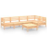Casa si Gradina - Gradina si terasa - Mobilier exterior - Seturi mobila gradina - Set mobilier de gradina, 6 piese, lemn masiv de pin - Infinity.ro