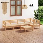 Casa si Gradina - Gradina si terasa - Mobilier exterior - Seturi mobila gradina - Set mobilier de gradina, 6 piese, lemn masiv de pin - Infinity.ro