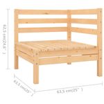 Casa si Gradina - Gradina si terasa - Mobilier exterior - Seturi mobila gradina - Set mobilier de gradina, 6 piese, lemn masiv de pin - Infinity.ro
