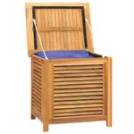 Casa si Gradina - Gradina si terasa - Mobilier exterior - Dulapuri si lazi depozitare exterior - Lada depozitare gradina cu geanta, 60x50x58 cm, lemn masiv tec - Infinity.ro