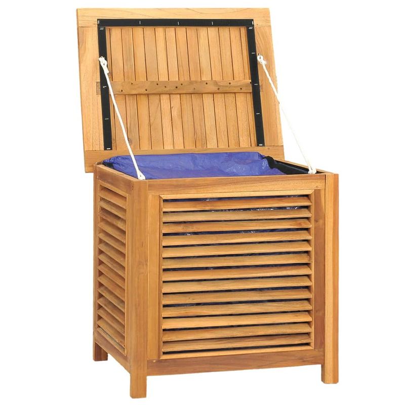 Casa si Gradina - Gradina si terasa - Mobilier exterior - Dulapuri si lazi depozitare exterior - Lada depozitare gradina cu geanta, 60x50x58 cm, lemn masiv tec - Infinity.ro