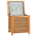 Casa si Gradina - Gradina si terasa - Mobilier exterior - Dulapuri si lazi depozitare exterior - Lada depozitare gradina cu geanta, 60x50x58 cm, lemn masiv tec - Infinity.ro
