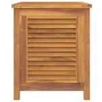 Casa si Gradina - Gradina si terasa - Mobilier exterior - Dulapuri si lazi depozitare exterior - Lada depozitare gradina cu geanta, 60x50x58 cm, lemn masiv tec - Infinity.ro
