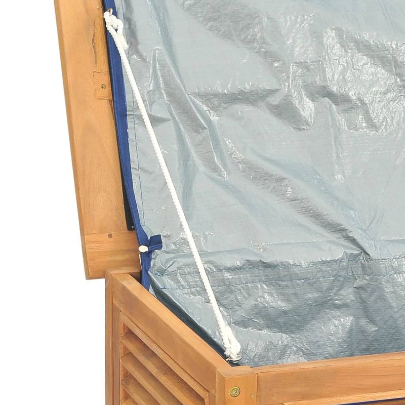 Casa si Gradina - Gradina si terasa - Mobilier exterior - Dulapuri si lazi depozitare exterior - Lada depozitare gradina cu geanta, 60x50x58 cm, lemn masiv tec - Infinity.ro