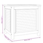 Casa si Gradina - Gradina si terasa - Mobilier exterior - Dulapuri si lazi depozitare exterior - Lada depozitare gradina cu geanta, 60x50x58 cm, lemn masiv tec - Infinity.ro