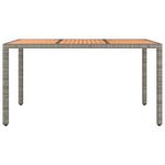 Casa si Gradina - Gradina si terasa - Mobilier exterior - Mese gradina - Masa gradina blat din lemn, poliratan/lemn masiv acacia, mărime 150x90x75 cm - Infinity.ro