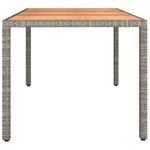 Casa si Gradina - Gradina si terasa - Mobilier exterior - Mese gradina - Masa gradina blat din lemn, poliratan/lemn masiv acacia, mărime 150x90x75 cm - Infinity.ro