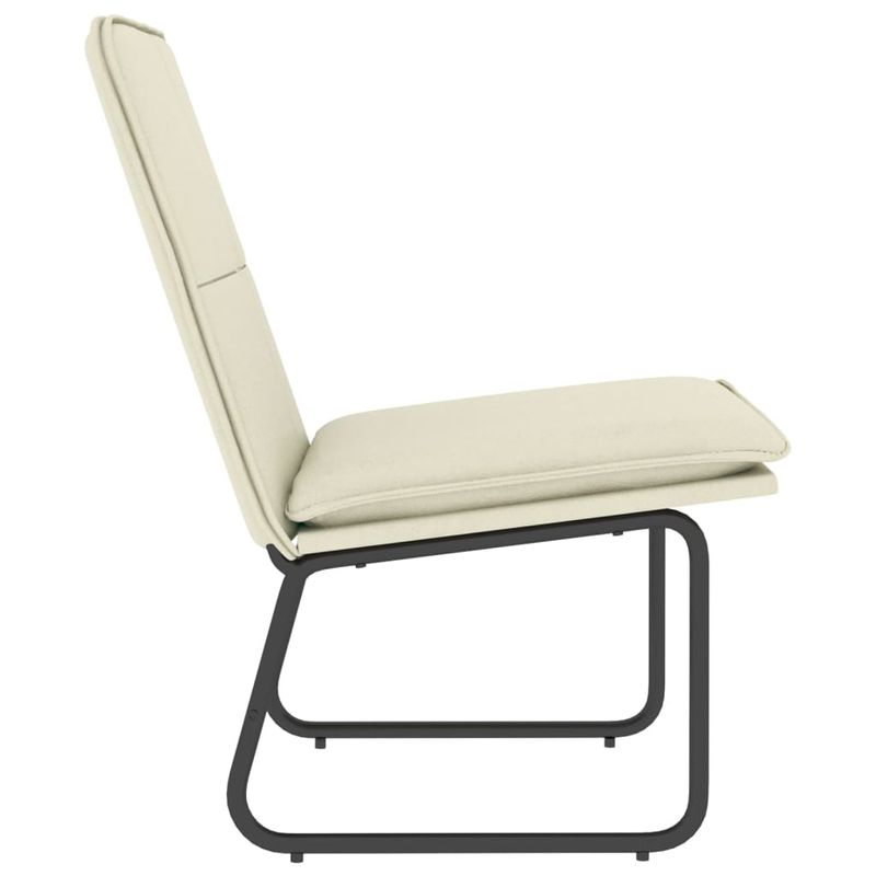 Casa si Gradina - Mobilier - Scaune si fotolii - Scaune - Scaun de relaxare, crem, 54x75x76 cm, piele artificiala - Infinity.ro