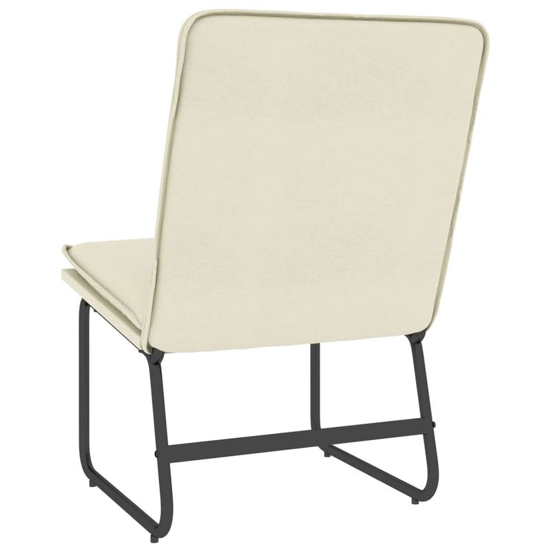 Casa si Gradina - Mobilier - Scaune si fotolii - Scaune - Scaun de relaxare, crem, 54x75x76 cm, piele artificiala - Infinity.ro