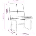 Casa si Gradina - Mobilier - Scaune si fotolii - Scaune - Scaun de relaxare, crem, 54x75x76 cm, piele artificiala - Infinity.ro