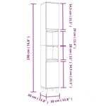 Casa si Gradina - Mobilier - Seturi de mobilier - Seturi baie - Set mobilier de baie, 3 piese, alb, lemn compozit - Infinity.ro