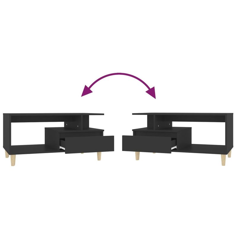 Casa si Gradina - Mobilier - Mese si birouri - Masute de cafea - Masuta de cafea, negru, 90x49x45 cm, lemn compozit - Infinity.ro