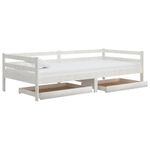 Casa si Gradina - Mobilier - Paturi si accesorii - Paturi - Pat de zi cu sertare, alb, 90x200 cm, lemn masiv de pin - Infinity.ro