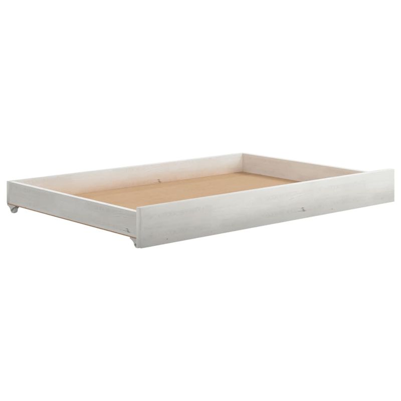 Casa si Gradina - Mobilier - Paturi si accesorii - Paturi - Pat de zi cu sertare, alb, 90x200 cm, lemn masiv de pin - Infinity.ro