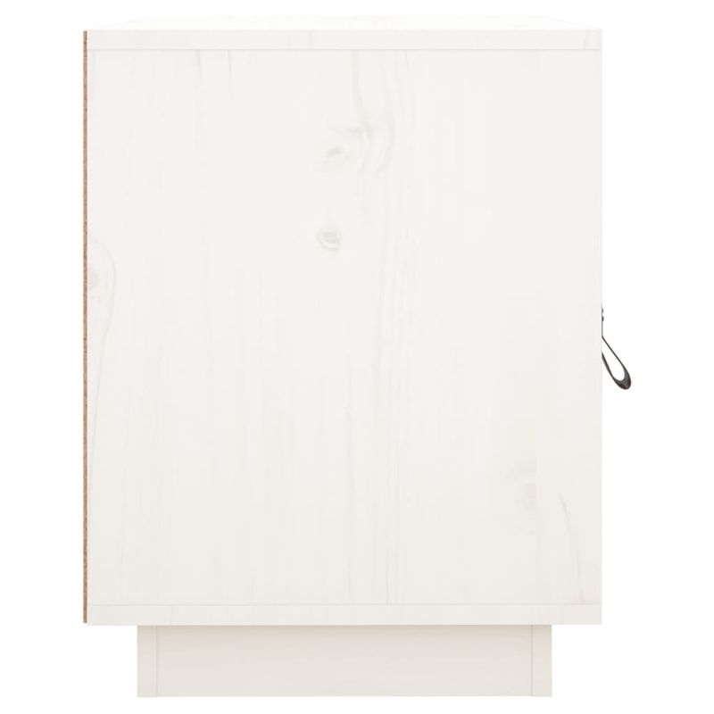 Casa si Gradina - Mobilier - Comode si corpuri - Noptiere - Noptiera, 2 buc., alb, 40x34x45 cm, lemn masiv de pin - Infinity.ro