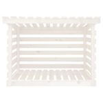 Casa si Gradina - Termice - Sobe, Seminee si accesorii - Accesorii seminee si sobe - Rastel pentru lemne de foc, alb, 108x73x79 cm, lemn masiv pin - Infinity.ro
