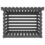 Casa si Gradina - Termice - Sobe, Seminee si accesorii - Accesorii seminee si sobe - Rastel pentru lemne de foc, gri, 108x73x79 cm, lemn masiv pin - Infinity.ro