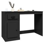 Casa si Gradina - Mobilier - Mese si birouri - Birouri - Birou cu sertar, negru, 115x50x75 cm, lemn prelucrat - Infinity.ro