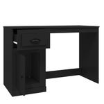 Casa si Gradina - Mobilier - Mese si birouri - Birouri - Birou cu sertar, negru, 115x50x75 cm, lemn prelucrat - Infinity.ro