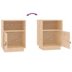 Casa si Gradina - Mobilier - Comode si corpuri - Noptiere - Noptiera, 40x34x55 cm, lemn masiv de pin - Infinity.ro