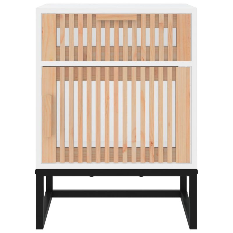 Casa si Gradina - Mobilier - Comode si corpuri - Noptiere - Noptiera, alb, 40x35x55,5 cm, lemn prelucrat - Infinity.ro