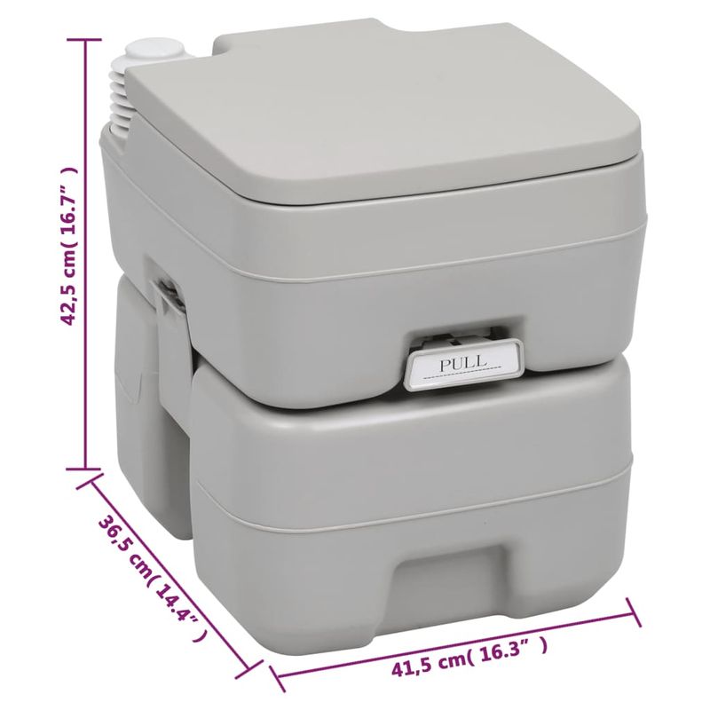 Sport si Outdoor - Camping - Accesorii camping si drumetii - Set portabil cu toaleta și lavoar pentru camping, mărime 50.5x33x103 cm + 41.5x36.5x42.5 cm - Infinity.ro