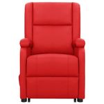 Ingrijire personala si Cosmetice - Sanatate si wellness - Articole wellness - Fotolii de masaj - Fotoliu de masaj cu ridicare, rosu, piele ecologica - Infinity.ro