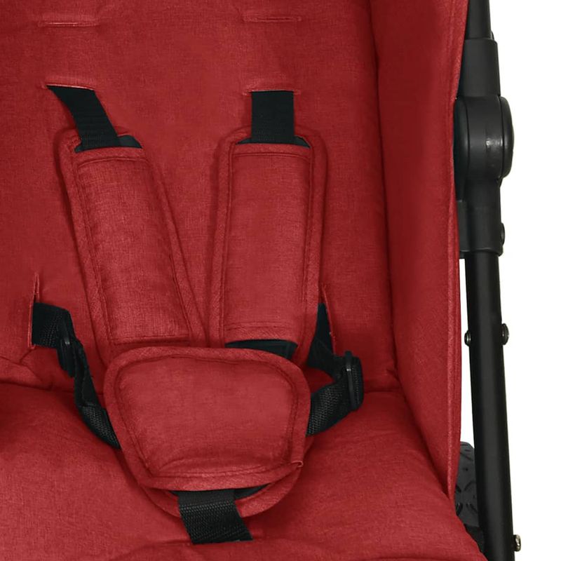 Jucarii, Copii si Bebe - Carucioare si articole de transport - Carucioare - Carucioare standard - Carucior dublu, rosu, otel - Infinity.ro