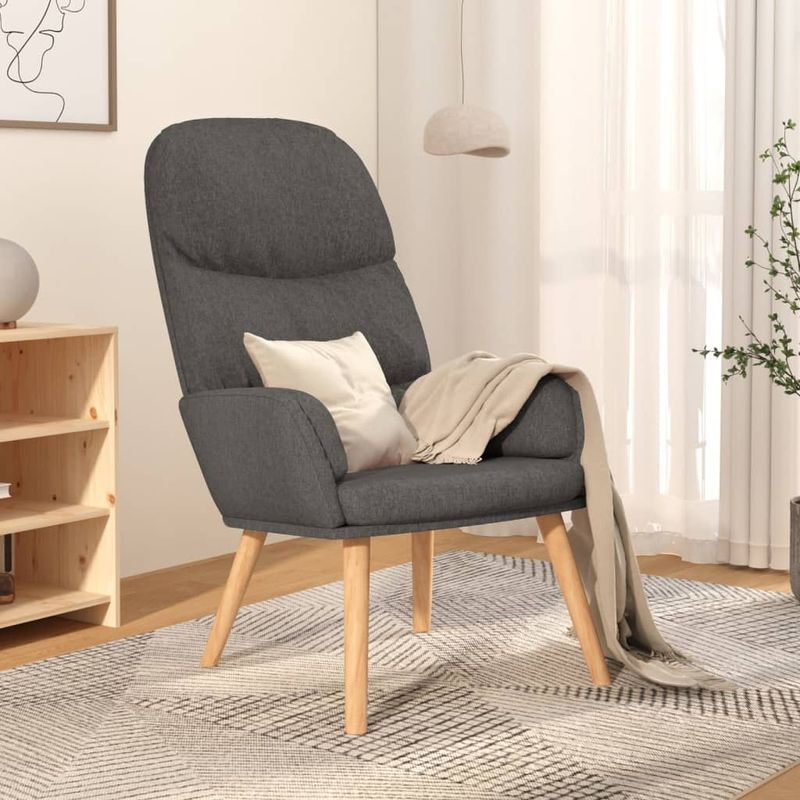 Casa si Gradina - Mobilier - Scaune si fotolii - Scaune - Scaun de relaxare, gri deschis, material textil - Infinity.ro