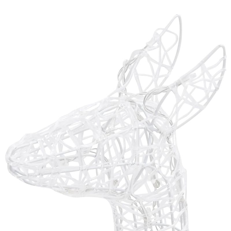 Casa si Gradina - Decoratiuni - Decoratiuni de sezon - Decoratiune de Craciun familie reni, 160 LED, alb cald, acril - Infinity.ro